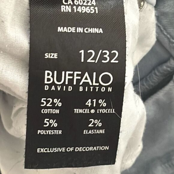 Buffalo David Bitton Havana high-rise soft stretch ankle pant light blue jeans 1 - Picture 8 of 10